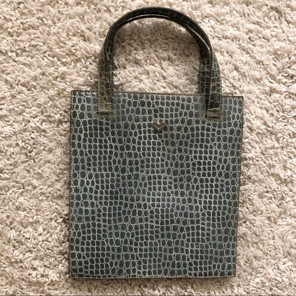 Vintage 70’s Mario Valentino Croc Hand Bag - Picture 9 of 16